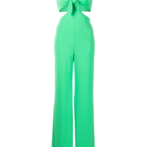 Alice & Olivia Havana Cut Out Green Women's Jumpsuit - NWT - Size 4 - Picture 3 of 5
